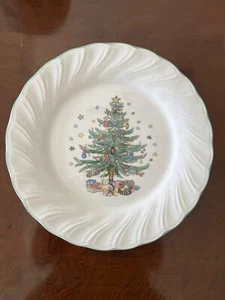 Nikko "Happy Holidays" Dinner Plate 10 3/4" Swirl Design. - Picture 1 of 4