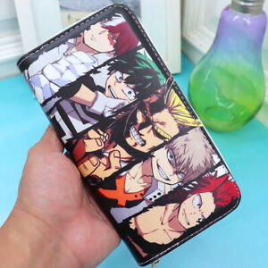 Unisex Long Wallet Cosplay My Hero Academia Purse Card Cash Wallet Anime Gift
