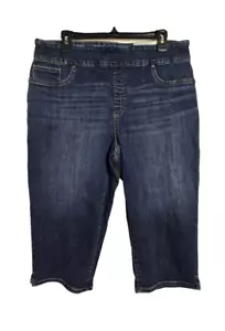 Pantalones de mezclilla para mujer Chico's pull-on Jegging Capri recortados talla 2,5 (14 EE. UU.) NUEVOS CON ETIQUETAS - Imagen 1 de 5