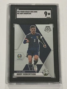 2021 Panini Mosaic UEFA Euro #82 Andy Robertson SGC 9 Mint - Picture 1 of 2