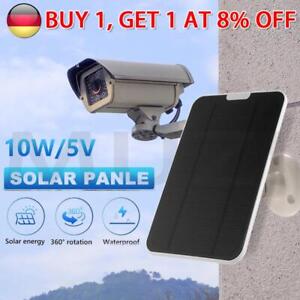 # 10W 5V Wasserdichte Solarpanels PET Netzteil für Überwachungskamera (Weiß)