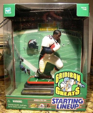 1999 STARTING LINEUP GRIDIRON GREATS TERRELL DAVIS of the DENVER BRONCOS - NEW Cover