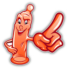 Latex Kondom lustig Cartoon Auto Stoßstange Aufkleber Aufkleber
