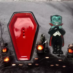 Juego de sal y pimienta vampiro galleta barril exclusivo decoración de Halloween nuevo en caja - Imagen 1 de 6