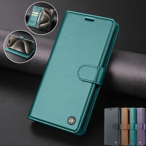 Flip Case For iPhone 16e 15 14 13 12 11 XR SE Leather Magnetic Card Wallet Cover - Picture 1 of 23