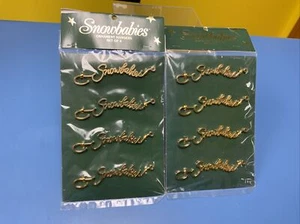 DEPARTMENT 56 SNOWBABIES ORNAMENT HANGERS SET OF 4 TWO PACKAGES NEW - Picture 1 of 6