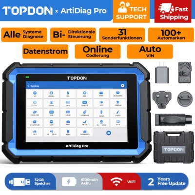 Topdon Artidiag PRO KFZ appareil de diagnostic OBD2 scanner en ligne de codage