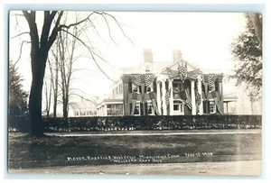 1909 Mayor Russells Residence Middletown CT William Taft Day RPPC Political - Picture 1 of 3