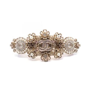 CHANEL COCO Mark Valletta Haarnadel 15A Strass Kunstperle GHW - Bild 1 von 5