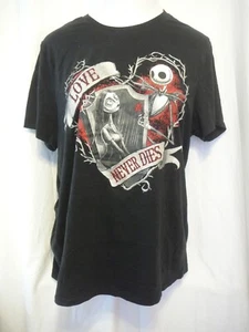 Camiseta Disney Pesadilla Antes De Navidad Love Never Dies XL Black Jack Sally - Imagen 1 de 5