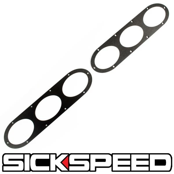 2 PÇS PAINEL DIFUSOR DE DESVIO DE AR PARACHOQUE TRASEIRO ALUMÍNIO PRETO CORRIDA AUTOMÁTICO P12 - Imagem 1 de 1