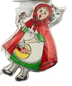 Angolo di Natale T&R Floyd Ornamento Puff Tessuto Cappuccetto Rosso 1989 - Foto 1 di 3