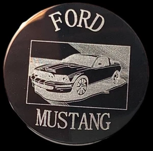 Moneta/rotonda in puro tungsteno 99,95% con design Ford Mustang - moneta sfida - Foto 1 di 4