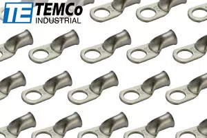 50 Lot 1 AWG 1/2" Hole Ring Terminal Lug Tin Plated Copper Uninsulated Gauge - Imagen 1 de 7