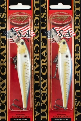 (LOTE DE 2) PUNTERO LUCKY CRAFT 100 SP 5/8 OZ PT100-426 ORO THREADFIN SHAD B1102 Foto 1 de 2