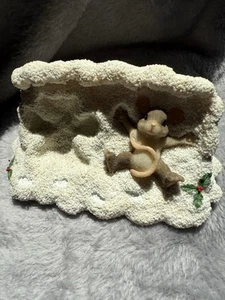 CHARMING TAILS Fitz & Floyd Maxine Making Snow Angels CHRISTMAS Figur 87/510 - Bild 1 von 4