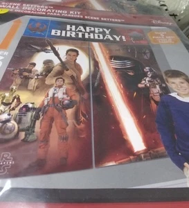 STAR WARS WALL BANNER DECORATING KIT (5pc) ~ Birthday Party Supplies - Picture 1 of 1
