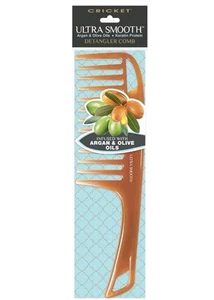 Detangler Comb Cricket Ultra Smooth Argan & Olive Oils Keratin Protein - Picture 1 of 6
