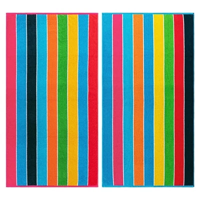 Toallas de playa de algodón para adultos, niños, juego de toallas absorbentes para nadar, mostrar... Foto 1 de 4