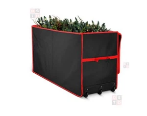 OSTO 50" Premium Heavy Duty Black Collapsible Rolling Holiday Storage Box - Picture 1 of 4