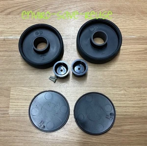 2 x Back Wheels, Black Caps, Henry Numatic Vacuum Cleaner, PN MT-1115, 1007, 973 - Picture 1 of 15