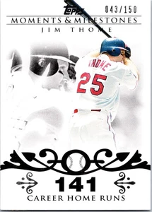 2008 Topps Moments & Milestones - Jim Thome #85-187 2007 - 500 Career /150 - Picture 1 of 2