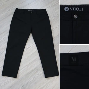 Vuori Meta Pants Men's 34 x 27 Black Stretch Tapered Golf 5 Pocket Style V430-S - Picture 1 of 6