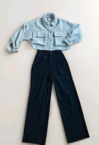 Stylisches Damen-Outfit – Cordjacke & High-Waist Hose von Pull&Bear S (34/36) - Bild 1 von 3
