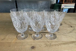 A Set of 12 Cut Crystal Glasses Goblets, Webb Corbett England - Vintage - Picture 1 of 16