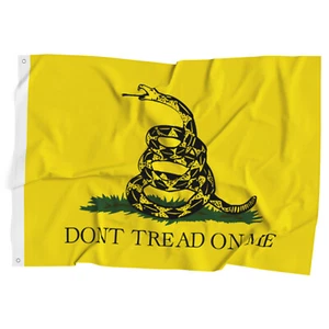 3x5' Gadsden Don't Tread on Me Flag House Banner grommets Super Polyester USA - Picture 1 of 6