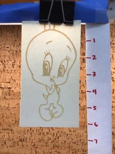 Tweety Vogel süß schüchtern - gelb - Vinyl Transfer Aufkleber - Y7-1.47 - Bild 1 von 2