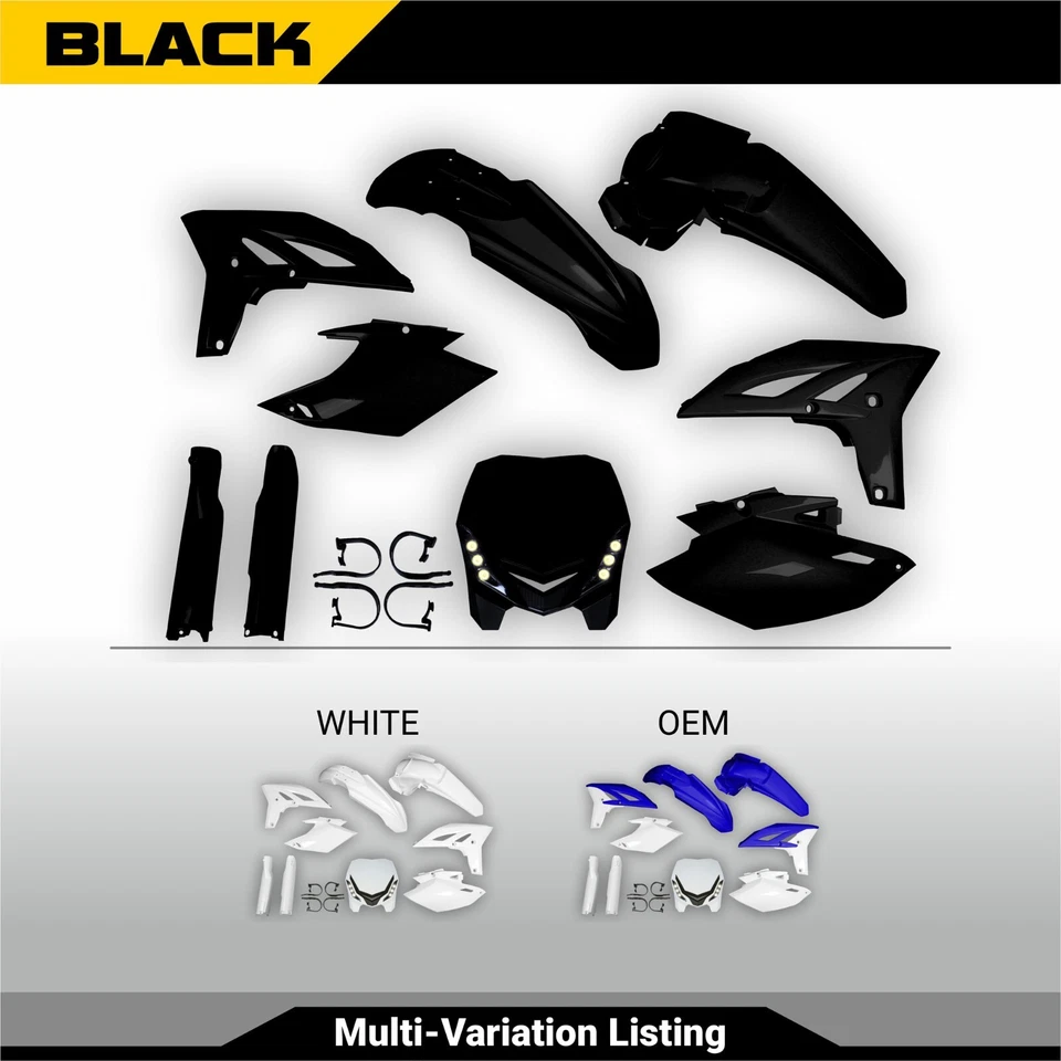 Yamaha WR450F 2012-2015 WRF450 Plastic Kit + Fork guards - Изображение 1 из 4