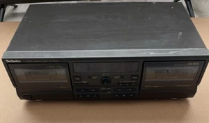 Cassette Deck Stereo Doppio Vintage Technics RS-TR373 HX PRO Completamente Testato No Telecomando - Foto 1 di 11