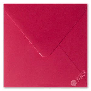 25x Briefumschläge feuchtklebend Rosen Rot 12,5x12,5cm (125x125mm) - Bild 1 von 1