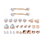 1 Set Bling Crystal Diamond Shoe Charms Sets DIY Jewelry Pearl Chains Girls Gift
