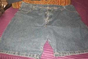 Wrangler Regular Carpenter Denim Jeans Shorts 48 Reg 10" Inseam EUC - Picture 1 of 3