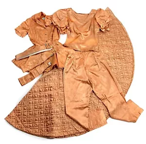 INCREDIBLE VTG 1950s Novelty Venice Print Set Kerrybrooke Silk Tops Skirt Pants - Picture 1 of 24