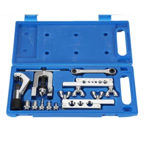 Flaring and Swaging Tool Kit - 45 Degree Brake Line Tubing Copper W/Tube Cutter - Picture 1 of 12