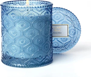 Lemon Candle, Scented Candles Gifts for Women, Citrus Mint Candles for Home Scen - Picture 1 of 12