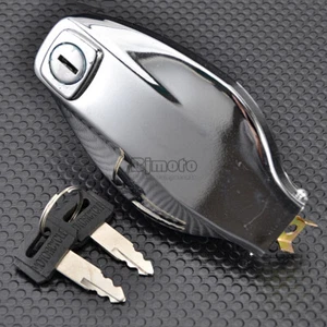 Fuel Gas Tank Cap Cover w/ Keys For Yamaha XS1100 XS850 XS750 XS650 XS500 XS400 - Imagen 1 de 8
