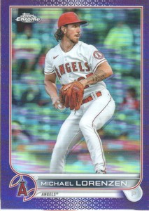 2022 Topps Chrome Update Baseball Purple Refractor #USC134 Michael Lorenzen