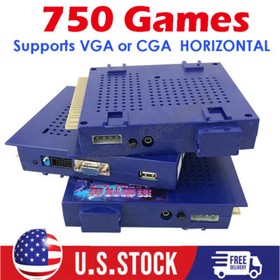 750 in 1 Jamma Multi Game PCB Arcade Game Board for CGA VGA Horizontal