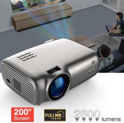 Excelvan BL49 Wifi Connection Home Theater Projector Android 6.0 OS 1080P 200" - Image 1 of 4