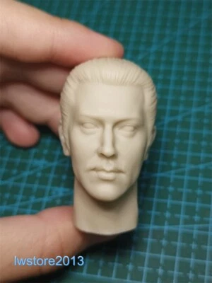 Cabeza de samurai Uesugi Kenshin 1:18 tallada para cuerpo de figura de acción masculina de 3,75" Foto 1 de 4