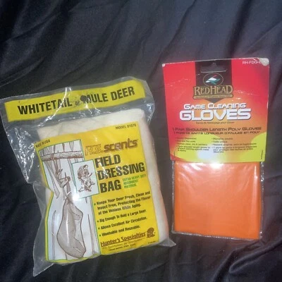 H.S. Bolsa de aderezo de campo extra resistente con guantes Scents cola blanca o ciervo mula Foto 1 de 4