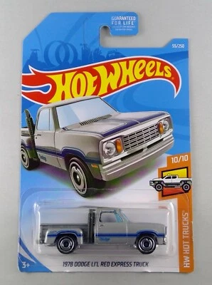 Mattel Hot Wheels HW Hot Trucks 1978 Dodge Li'l Red Express 10/10 55/250 MISB - Image 1 of 2