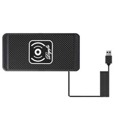 Almohadilla de carga rápida inalámbrica para automóvil de 10 W base alfombrilla para teléfono celular móvil Foto 1 de 4