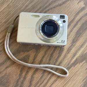 Sony Cyber-shot DSC-W120 7.2MP Silver Digital Camera Tested Working Camera Only - Picture 1 of 4