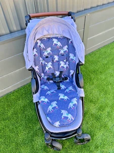 Handmade universal pram liner, Reversible, pushchair Accessory, Baby Shower Gift - Picture 1 of 4