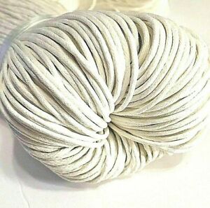 1mm Waxed Cotton Cord Card Beading String Cording Jewelry Macrame Bundle 50ft